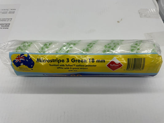 Rolon Microstripe 2 Green 18mm Roller Sleeve